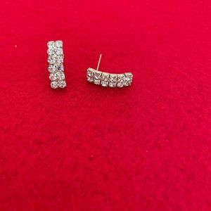 Classic rhinestone earrings